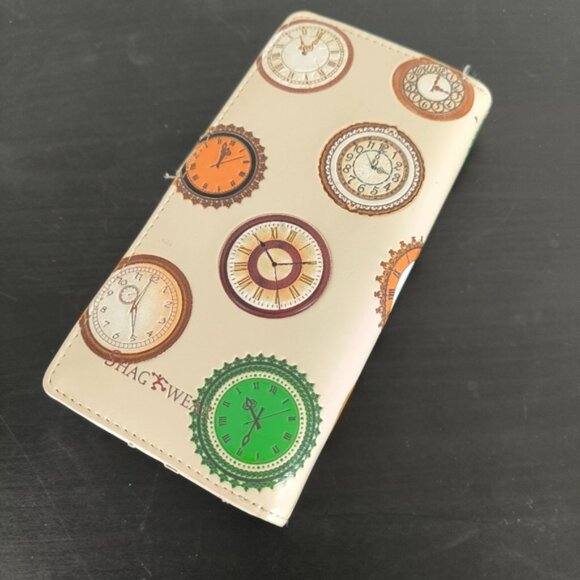 Shag Wear Canada Embossed Clock Quirky Novelty Colorful Wallet - Picture 8 of 9